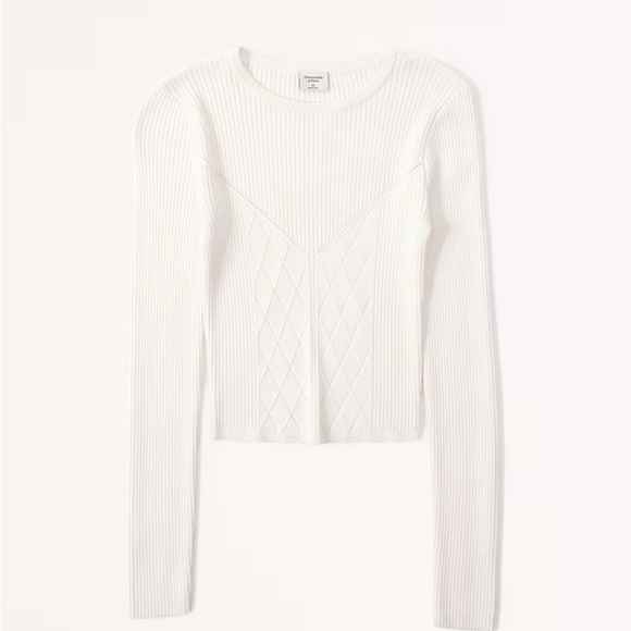 XXS Abercrombie Corset Ribbed Sweater Top - Picture 1 of 3